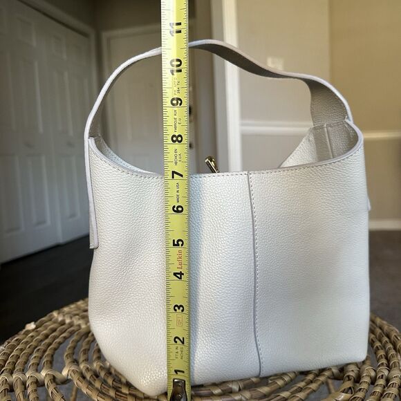 Banana Republic Mini Slouchy Vida Leather Bag In White - EXCELLENT Condition! - Picture 11 of 13